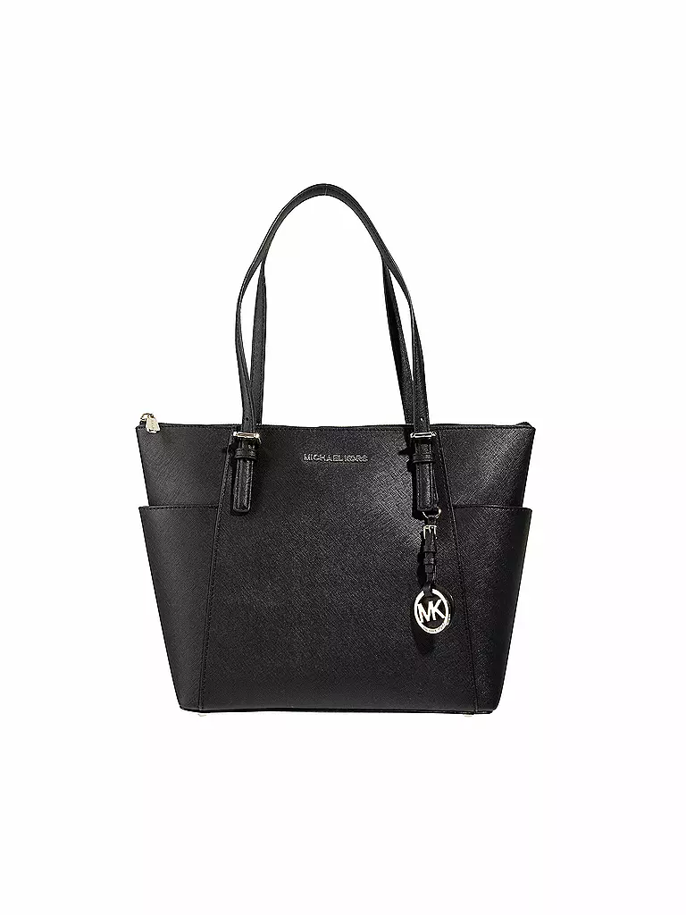 MICHAEL KORS Ledertasche Shopper JET SET ITEM schwarz